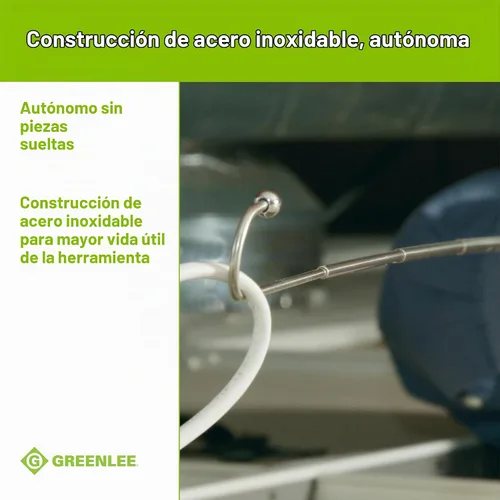 Vista 7 de Greenlee FP3 plegable de 3 pies para agarrar y alcanzar el poste de pescado, herramienta de tracción de alambre de alcance adicional