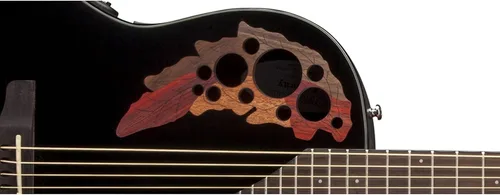 Vista 3 de Ovation Celebrity Elite guitarra acústica-eléctrica, Negro