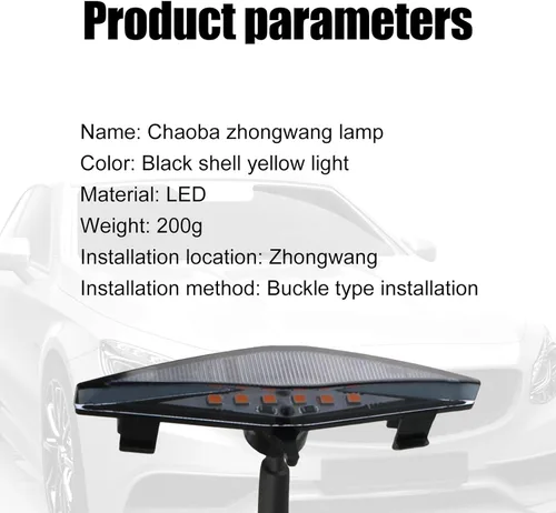 Vista 3 de cueclue Pack-4 Luces LED para parrilla delantera de automóvil, 3.7 x 0.59 pulgadas, luz de parachoques delantero con arnés, luces decorativas