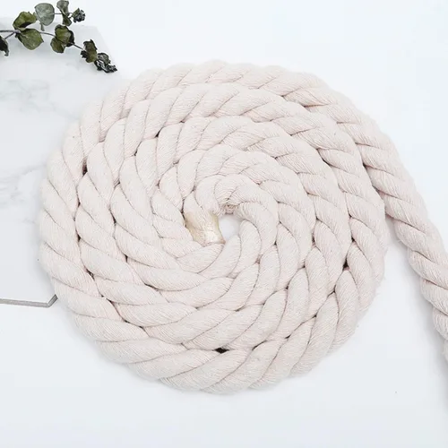 Vista 4 de Cuerda de algodón 10% (1/2 pulgada x 50 pies), cuerda de algodón suave y fuerte para manualidades, deportes, decoración de bodas, cestas de flores