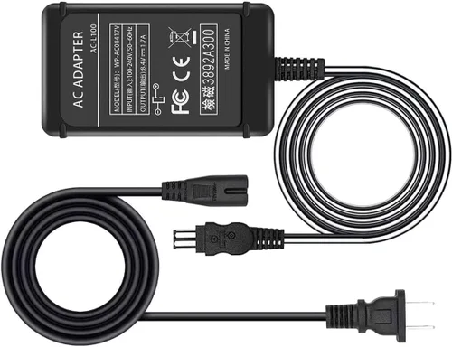 Gonine Cargador AC-L100 para videocámara Sony Handycam, compatible con CCD-TRV108/308/118 y DCR-TRV460, etc., repuesto para adaptador de corriente