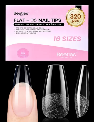 Vista 14 de Beetles 9 en 1 Pegamento de Gel para Uñas de Acrílico, 2 Piezas de 10ml Super Fuerte Pegamento de Uñas para Puntas de Uñas Postizas Transparentes