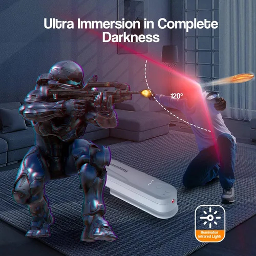 Vista 4 de Hanpusen Battery Pack with Ir Light for Oculus Quest 2, Ir Illuminator Infrared Light with 5000mAh Portable Charger Compatible with Quest 2