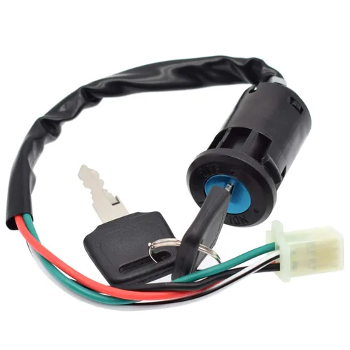 Vista 5 de Interruptor de llave de encendido de 4 cables para cuatrimoto chino 50cc 70cc 90cc 110cc 125cc TaoTao Pit Dirt Bike Scooter 4 Wheeler Pocket