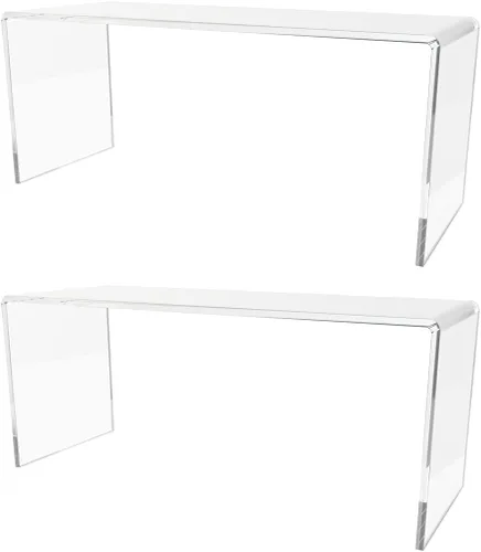 Vista 14 de Marketing Holders Soporte de exhibición de acrílico cuadrado transparente de 8 pulgadas para encimera de plexiglás decorativo, sin plataforma