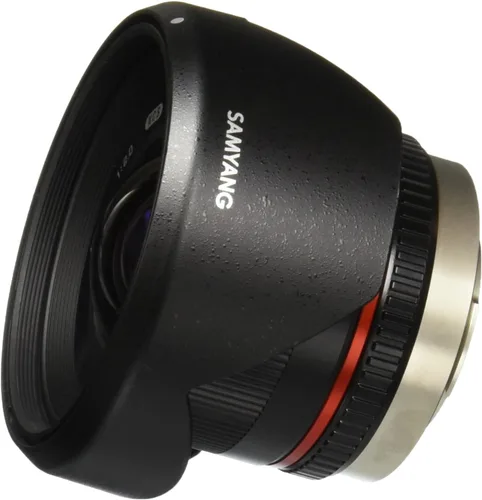 Vista 7 de Samyang SY12M-FX-SIL 0.472 in F2.0 Lente ultra gran angular para cámaras Fujifilm X-Mount, color plateado