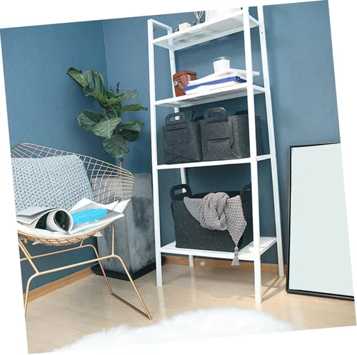 Vista 2 de Cesta organizadora de fieltro resistente, cesta de almacenamiento plegable para juguetes, libros, ropa, lavandería, tamaño mediano