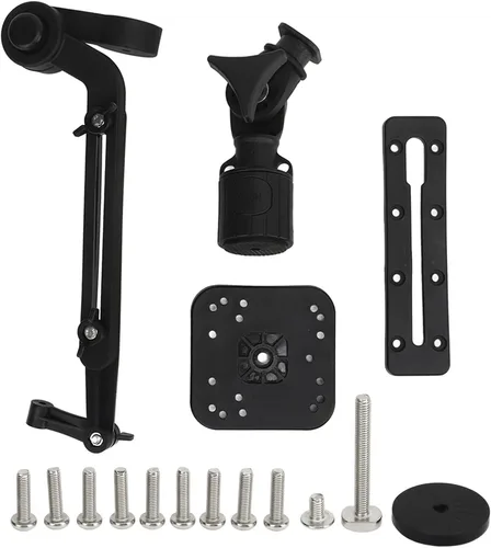 Vista 6 de Kit de base de buscador de peces, placa base de montaje para buscador de peces, brazo de montaje de transductor de fuerza para buscador de peces