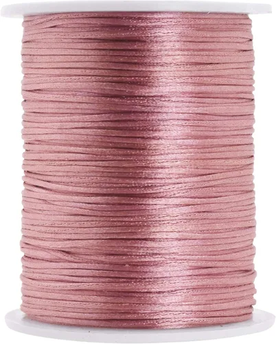 Vista 109 de Mandala Crafts Cordón de nailon satinado de 1/64 pulgadas (0.024 in), 100 yardas para pulseras, collares, joyas y adornos de macramé