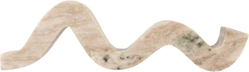 Vista 7 de Bloomingville Portavelas de Doble Cono de Mármol Wave, Beige