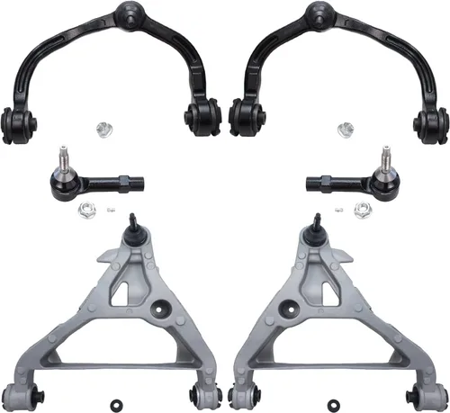 Vista 136 de Detroit Axle - Kit de extremo delantero RWD para Chrysler 300 Dodge Charge Challenger 2011-2019, 2 brazos de control inferiores traseros 2 rótulas