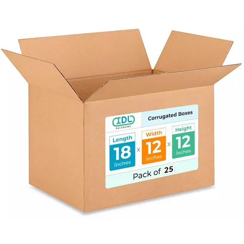 Vista 10 de Cajas largas de mudanza y envío de 18 x 9 x 9 pulgadas (paquete de 10) – Extra resistentes 200 libras frente a las regulares – Cajas de embalaje
