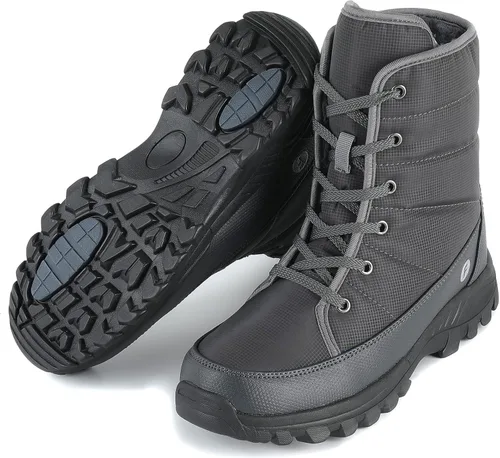 Vista 7 de FASTARDM Botas de nieve de invierno cálidas e impermeables para hombre y botas antideslizantes para senderismo cálidas e impermeables