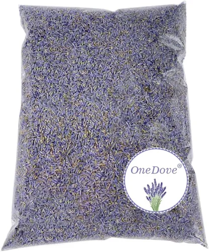 Vista 5 de OneDove Flores secas de capullos de lavanda, 2 libras, cogollos de lavanda secos 100% naturales, grado ultra azul (2 libras)