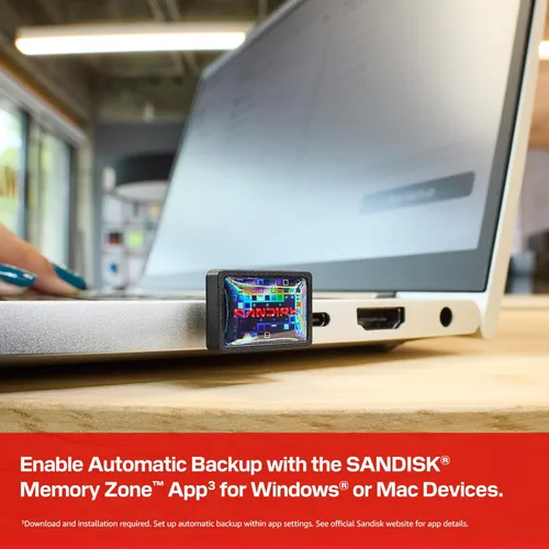 Vista 6 de SANDISK Unidad Flash USB-C Extreme Fit de 128GB - Velocidades de lectura de hasta 400MB/s, USB 3.2 Gen 1, USB Tipo C - Almacenamiento Plug-and-Stay