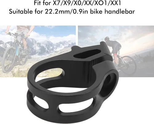 Vista 5 de Abrazadera de cambios, abrazadera de aleación de aluminio de 0.874 in compatible con X7/X9/X0/XX/XO1/XX1