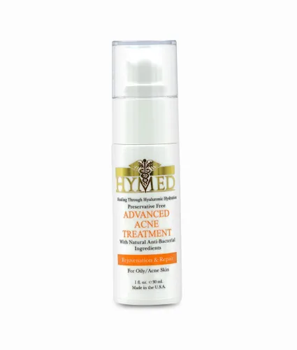 Hylunia Tratamiento avanzado para el acné - Suero de ácido hialurónico y vitamina C - Reparación natural de la piel vegana - 1.0 fl oz