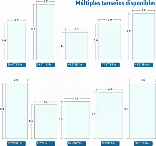 Vista 7 de OXIGG Tapete grande transparente – Protector de piso de mascotas, protector de alfombra de plástico, tapete de vinilo – Ideal para suelos de madera