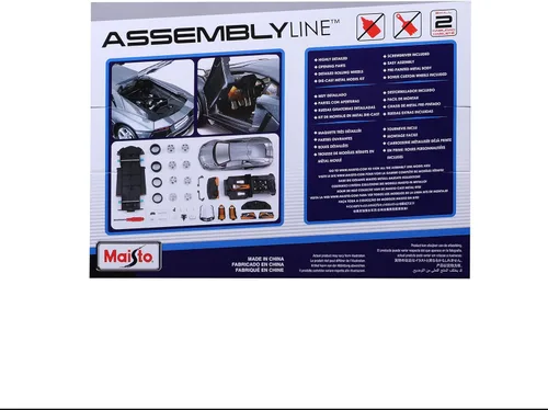 Vista 5 de Maisto 1:24 Scale Assembly Line Lamborghini Aventador LP 700-4 Diecast Model Kit (Colors May Vary)