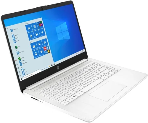 Vista 3 de HP Computadora portátil 14, Intel Celeron N4020, 4 GB de RAM, 64 GB de almacenamiento, pantalla táctil HD de 14 pulgadas, Windows 11 Home, delgada