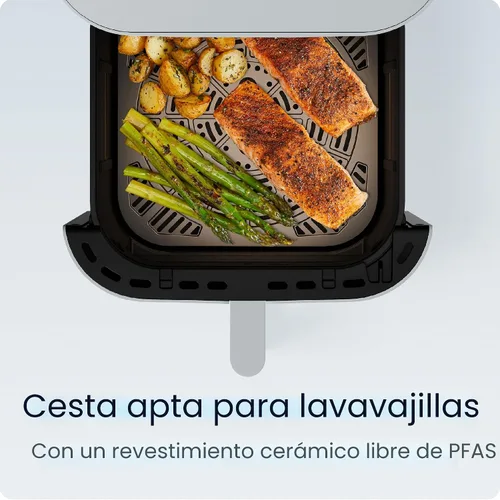 Vista 9 de Chefman Freidora de aire Crispinator 7 en 1 con capacidad de 8 cuartos de galón, temperatura máxima de 450 °F y tecnología TurboFry Pro