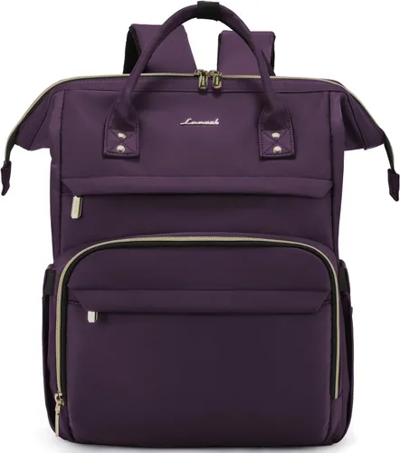 Vista 22 de Mochila para laptop LOVEVOOK para mujer, Negro, Mochilas Daypack