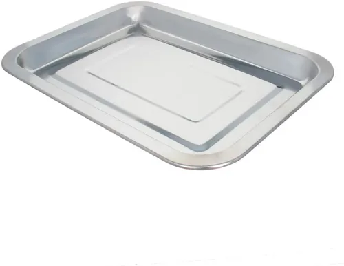Utoolmart 10.630 inx7.874 in Grill Pan Bandeja de Acero Inoxidable Vajilla Hotel Rectangular Barbacoa Placa de Parrilla 1 Unids