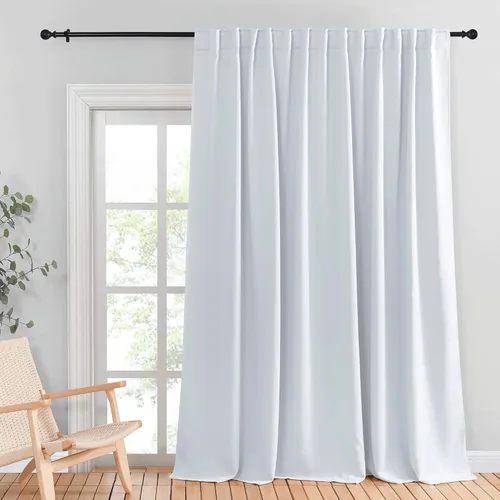 Vista 41 de NICETOWN Cortinas para Puerta Corredera, Cortina Térmica Ancha Oscurecedora para Puerta de Patio, Persiana Vertical, Cortinas para Puerta de Vidrio