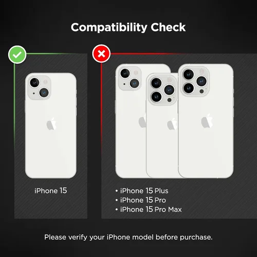 Vista 6 de ENCASED Funda transparente para iPhone 15 con agarre magnético extraíble, soporte plano plegable para teléfono (compatible con MagSafe)