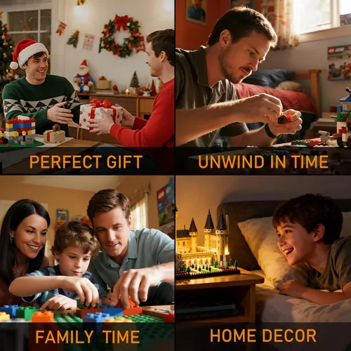 Vista 6 de LIGHTAILING Luz LED para Lego 10293 Santa's Visit Bloques de Construcción Modelo Versión de Control Remoto – No Incluido El