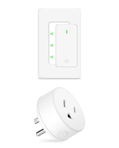 NineLeaf Interruptor de salida remoto inalámbrico, interruptor de lámpara remoto, interruptor decorativo de enchufe de luz de encendido y apagado