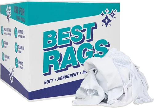 Vista 12 de Arkwright - Trapos para camisetas a granel, bolsa de 5 libras, toallas de limpieza de algodón, paños de limpieza de punto de baja pelusa