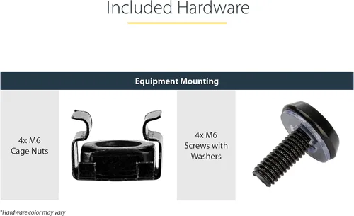 Vista 5 de StarTech - Estante voladizo para rack de servidores de 1U, 7 pulgadas, 33 libras / 33.1 lbs (CABSHELF1U) Para gabinete de equipo de red de 19in