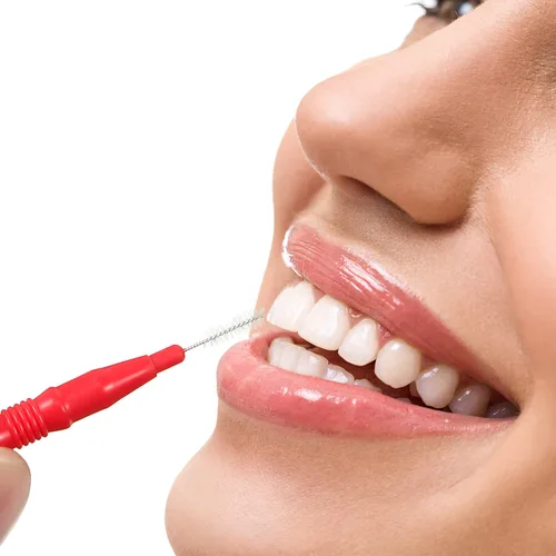 Vista 4 de Boao 250 piezas de cepillo interdental dientes dientes púas herramienta de limpieza de recarga de hilo dental púas de hilo dental Flosser dental