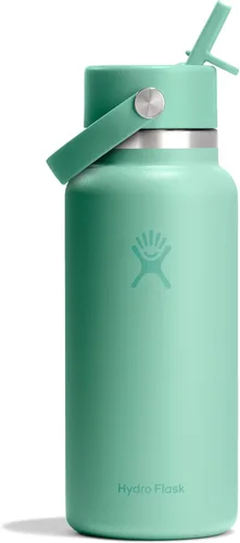 Vista 39 de Hydro Flask Botella de agua – Acero inoxidable aislado – Tapa flexible con popote de boca ancha, antiderrames, a prueba de fugas y recargable