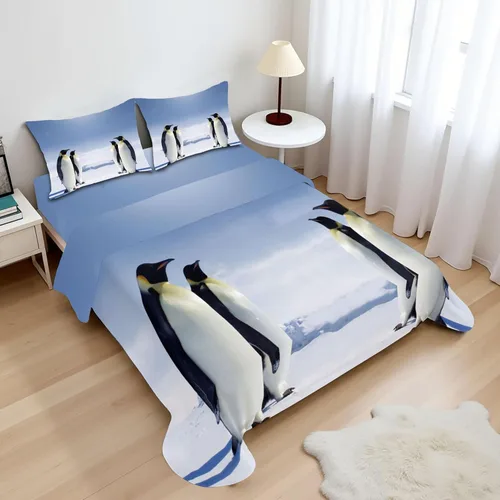 Vista 12 de Ambesonne Sábana encimera floral, patrón rítmico de ramas de bayas de Navidad, suave y cómoda, ropa de cama decorativa de 1 pieza, tamaño Verde