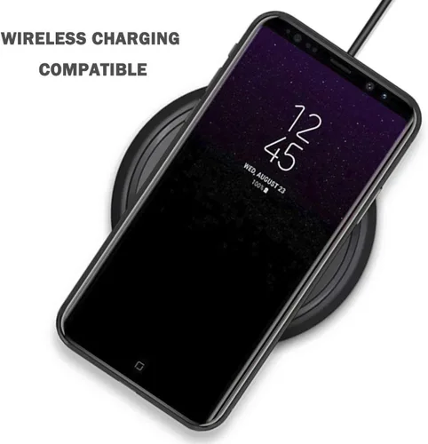 Vista 3 de Fundas diseñadas para Samsung Note 10 Plus con parte trasera de calidad de vidrio templado+carcasa híbrida de TPU marco, cubiertas delgadas