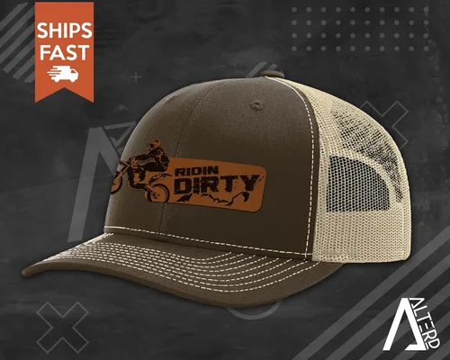 Vista 6 de Alterd Industries Braap - Gorra de camionero personalizada con cierre Snapback 7 opciones de color o sombrero para motocross, gorra Richardson 112