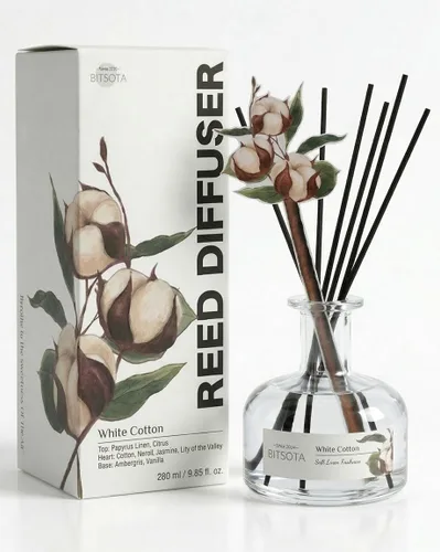 Vista 11 de Juego de difusor de varillas para baño y hogar, aroma de aceite esencial de larga duración, botella de vidrio para el hogar, fragancia con palos