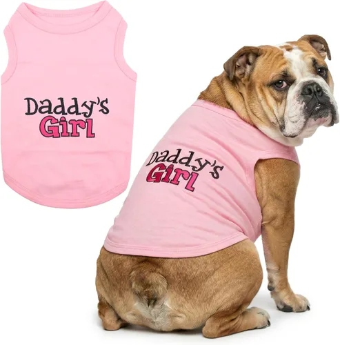Vista 40 de Playera parisina para perros con palabras bordadas "I Love My Mommy" - 100% algodón, camiseta rosa para perros - Chaleco sin mangas para mascotas