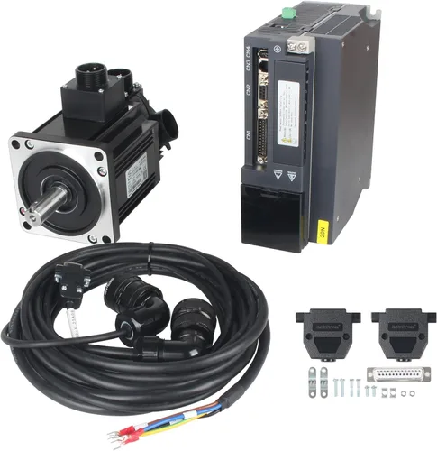 Vista 10 de CNCTOPBAOS Kit de servomotor de 750 W CA con freno, codificador óptico de 23 bits, brida de 3.150 in 3000rpm-6000rpm 2.39-7.17N.m, kit