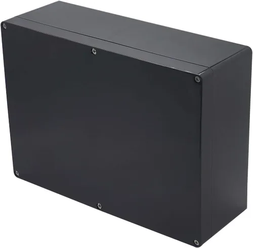 Vista 22 de Caja de proyecto IP65 Caja de conexiones impermeable ABS cajas eléctricas negras para bricolaje, Estuche electrónico para proyectos de energía, Caja