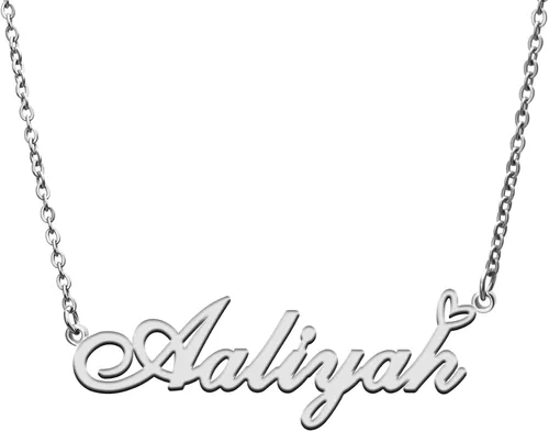Collar personalizado con nombre personalizado con corazón chapado en corazón, el mejor regalo para mujeres, Navidad, día de San Valentín, día de la