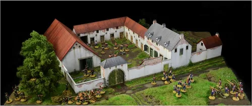 Vista 3 de Italeri 6197 Waterloo 1815 La Haye Sainte Diorama escala 1/72