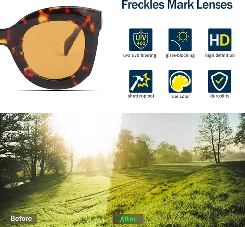 Vista 4 de Gafas de sol con diseño de mariposa, semi ojo de gato, montura de plástico y lentes gradientes transparentes