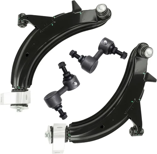 Vista 118 de Detroit Axle - Kit de 4 brazos de control de extremo delantero para Dodge Dart 13-16, Chrysler 200 15-17, 2 brazos de control inferiores, 2 extremos