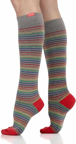 Vista 17 de VIM & VIGR - Calcetines de compresión graduados de algodón de 15-20 mmHg para mujeres y hombres Negro