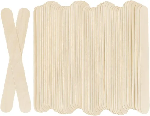KTOJOY 100 piezas de palos de madera jumbo para manualidades, palos de polo de 15,2 cm de largo x 1,9 cm de ancho, para helados, pop ice y golosinas
