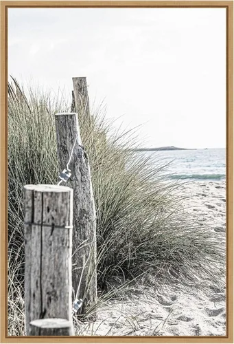 Vista 13 de Amanti Art Framed Canvas Wall Art 23x16 Coastal Beach V by Incado, Framed Wall Art Canvas, Beach Artwork, Traditional Decor, Medium Poster Painting