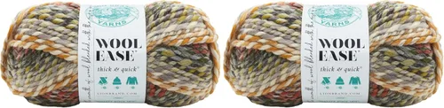 Vista 104 de Lion Brand Yarn - Ovillo de lana Wool-Ease Thick & Quick color fuerza aérea